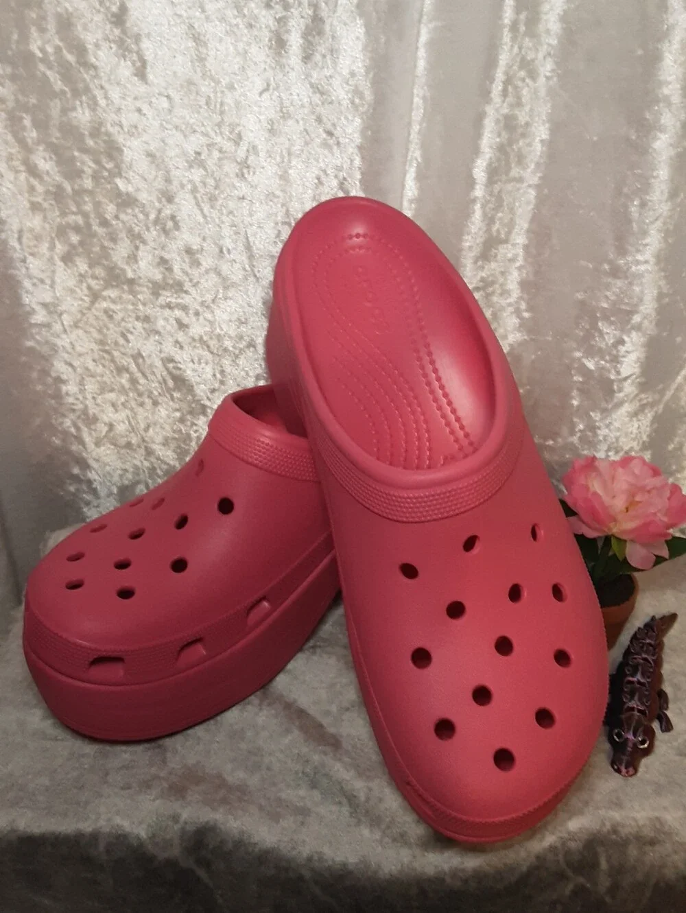 Crocs Siren Clog Platform Pink Womans 12  Mens 10 Iconic Comfort